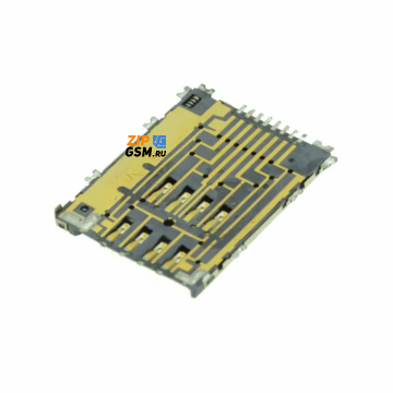 Разъем sim-карты Samsung GT-S5250 Wave 525/S5750/S8530/P5100/P6800