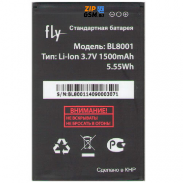 Аккумулятор Fly IQ436 ERA Nano 3/ IQ4490/ IQ436i (BL8001) оригинал АСЦ (p/n X3530F0024)