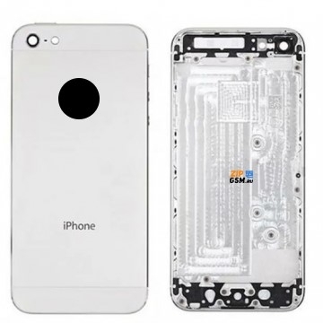 Задняя крышка корпуса iPhone 5 (белый) AAA