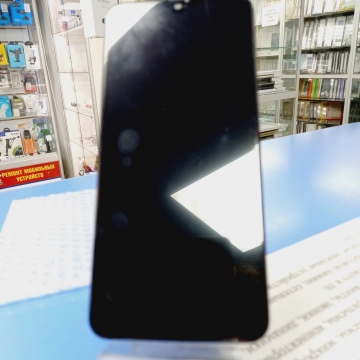 Дисплей Samsung SM-A505F Galaxy A50 в сборе с тачскрином в рамке OLED (черный)