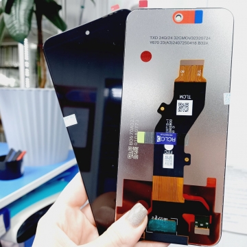 Дисплей Tecno Spark 30 5G (KL8)/Spark GO 1 (KL4) в сборе с тачскрином (черный) оригинал