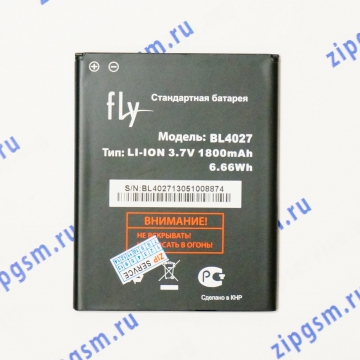 Аккумулятор Fly IQ4410 (BL4027) оригинал АСЦ (p/n 200200159)