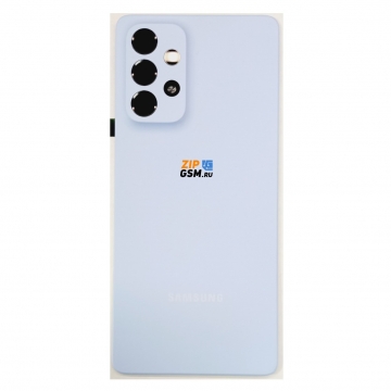Задняя крышка корпуса Samsung SM-A536F Galaxy A53 5G (2022) со стеклом камеры (голубой) ориг