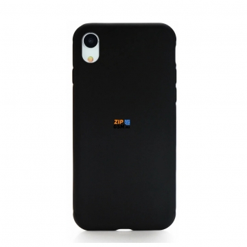Чехол IPhone XR задняя накладка (силиконовый матовый черный) Full Case