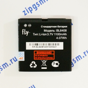 Аккумулятор Fly IQ239 (BL6408) оригинал АСЦ (p/n H-7201-X703G1-V00)