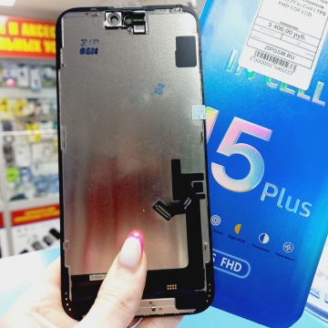 Дисплей iPhone 15 Plus  в сборе с тачскрином (черный) ZY In-Cell LTPS FHD COF LCD