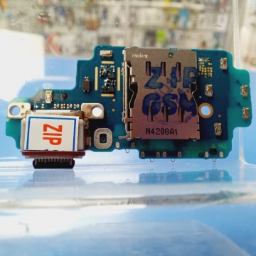 Плата дополнительная Samsung SM-S928B Galaxy S24 Ultra с разъемом зарядки, Sim-карты и микрофоном, ориг