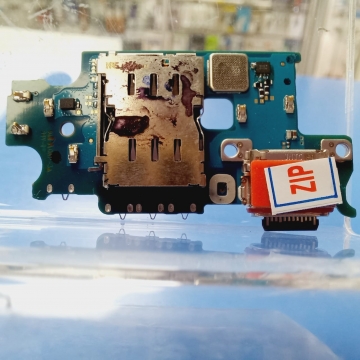 Плата дополнительная Samsung SM-S916 Galaxy S23 Plus с разъемом зарядки,Sim-карты, гарнитуры и микрофоном, ориг
