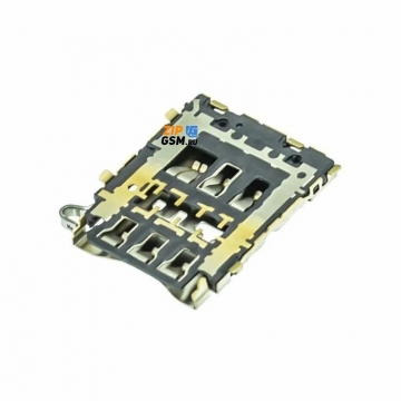 Разъем sim-карты Samsung SM-A300F Galaxy A3/ A500F Galaxy A5, оригинал АСЦ p/n 3709-001859