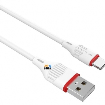 Кабель USB - USB Type-C BOROFONE BX17 (1м 3A) белый