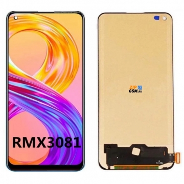 Дисплей Realme 8 4G (RMX3085)/ 8 Pro (RMX3081) /OPPO A74 4G в сборе с тачскрином (черный) OLED