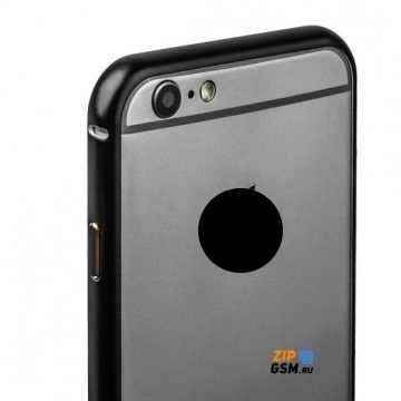 Бампер iPhone 6 Plus6S PLUS Fashion Case металлический (черный)
