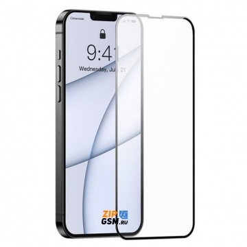 Защитная пленка iPhone 13 Pro Max / iPhone 14 Plus (стеклянная 9D) черный