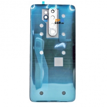 Задняя крышка Xiaomi Redmi Note 8 Pro (синий) со стеклом камеры (оригинал)