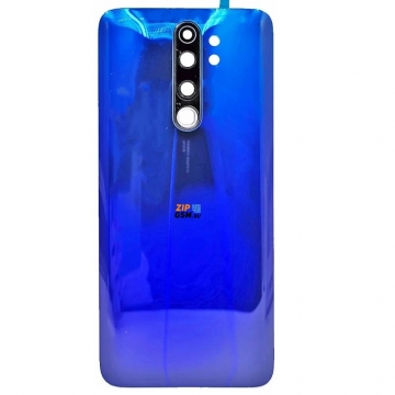 Задняя крышка Xiaomi Redmi Note 8 Pro (синий) со стеклом камеры (оригинал)