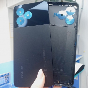 Задняя крышка Realme C51 (RMX3830), Note 50 (RMX3834) (черный/серый)