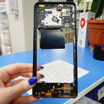 Средняя часть корпуса Infinix Hot 40 (X6836), 40 Pro (X6837) голубой