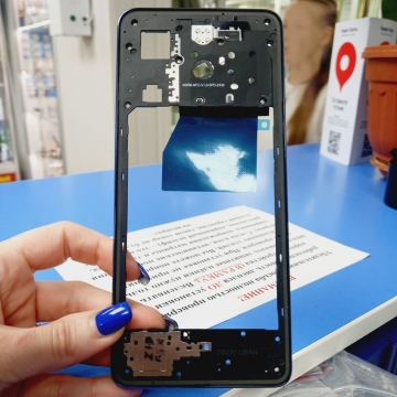Средняя часть корпуса Infinix Hot 40 (X6836), 40 Pro (X6837) голубой