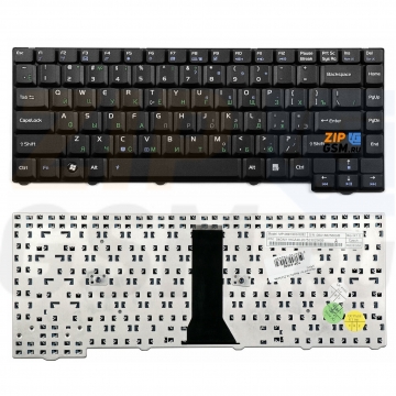 Клавиатура ноутбука Asus F3/F3J/F3JC/F3JM-1A/F3JP/F3M/T1 (горизонтальный Enter) (черный)
