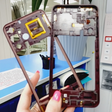 Средняя часть корпуса Samsung SM-A245 Galaxy A24 4G 2023 (бургунди)