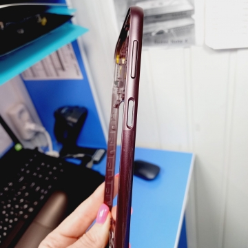 Средняя часть корпуса Samsung SM-A245 Galaxy A24 4G 2023 (бургунди)