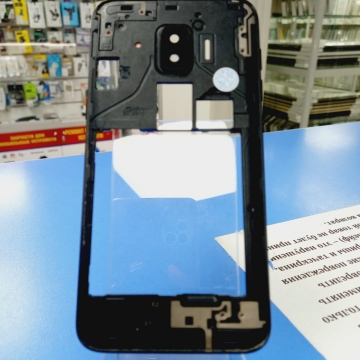Средняя часть корпуса Samsung SM-J260F Galaxy J2 Core со стеклом камеры (черный)