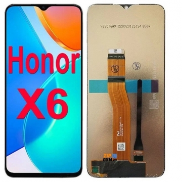Дисплей Huawei Honor X6 (VME-LX1)/ X8 5G (VME-N411) в сборе с тачскрином (черный) оригинал