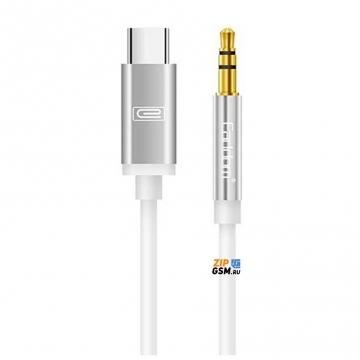 Аудиокабель AUX Earldom ET-AUX28 3,5 mm USB-Type C 1m (белый)