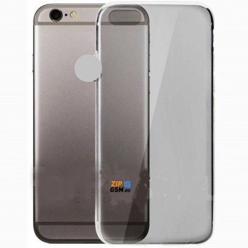 Чехол силиконовый iPhone 6 Plus 6S Plus (черный/прозрачный)