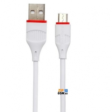 Кабель USB - micro USB BOROFONE BX17 Enjoy (1м PVC) белый