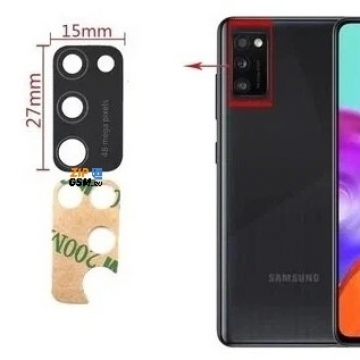 Стекло камеры Samsung SM-A415F Galaxy A41 (черный)