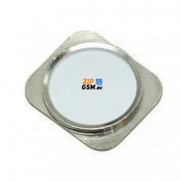 Кнопка Home iPhone 5 /5C (белый-серебро) (дизайн iPhone 5S)