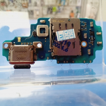 Плата дополнительная Samsung SM-S918B Galaxy S23 Ultra с разъемом зарядки, Sim-карты и микрофоном, ориг