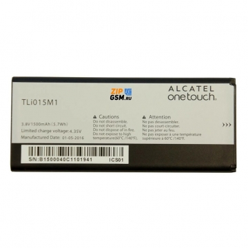 Аккумулятор Alcatel OT-4034D (TLi015M1) оригинал АСЦ p/n CAB1500049C1