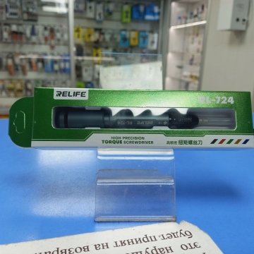 Отвертка Relife RL-724 (тонкий крестик 1,5 мм, магнитная, динамометрическая 0,5 кгс/см2 )