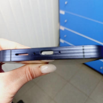 Дисплей Samsung SM-A556F Galaxy A55 в сборе с тачскрином в рамке (синий) OLED Full Size 1:1 Service pack