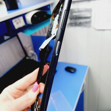 Средняя часть корпуса Samsung SM-A245 Galaxy A24 4G 2023 (черный)