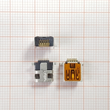 Разъем зарядки Alcatel/ Philips MiniUSB 10pin тип 2