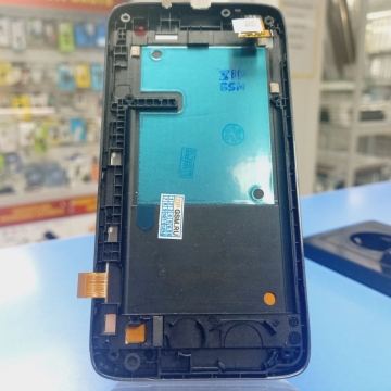 Дисплей Lenovo IdeaPhone A526 в сборе с тачскрином в рамке (серый)