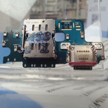 Плата дополнительная Samsung SM-S931B Galaxy S25 с разъемами зарядки, сим-карты и микрофоном, оригинал