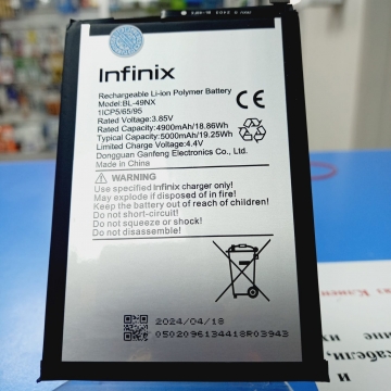 Аккумулятор Infinix Hot 30i/ Hot 40i/ Smart 7/ 7 HD/Smart 8/ 8 Pro (BL-49NX) оригинал АСЦ