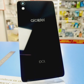 Задняя крышка Alcatel OT-6055K со стеклом камеры (черный) оригинал АСЦ