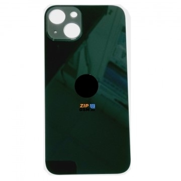 Задняя крышка корпуса iPhone 13 (ув. вырез камеры. стекло, логотип) (зеленый) ориг