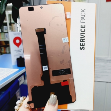 Дисплей Xiaomi Poco X6 5G (23122PCD1G) / Redmi Note 13 Pro 5G  в сборе с тачскрином (черный) OLED ориг Service Pack