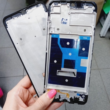 Рамка дисплея Realme C11 2021 (RMX3231)/ C21 (RMX3201)/ Narzo 50i (RMX3235) черный