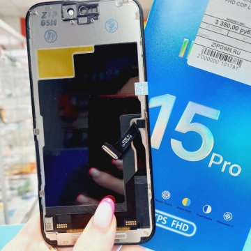 Дисплей iPhone 15 Pro в сборе с тачскрином (черный) ZY In-Cell LTPS FHD COF LCD