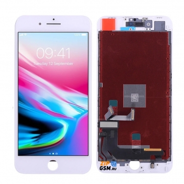 Дисплей iPhone 8 Plus в сборе с тачскрином (белый), AAA