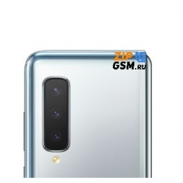 Стекло камеры Samsung SM-F900F Galaxy Fold в рамке (серебро) оригинал АСЦ