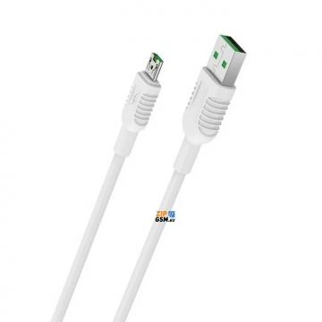 Кабель USB - micro USB BOROFONE BX33 Billow (1.2м 4A TPE) белый