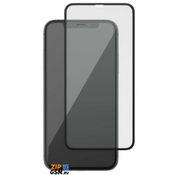 Защитная пленка iPhone 12 Pro Max (Gorila Glass) 9D (черный) Anti-Shock, техпак